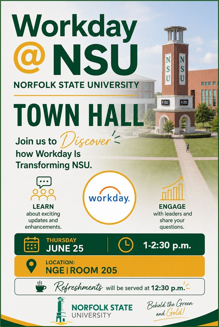NSU townhall flyer